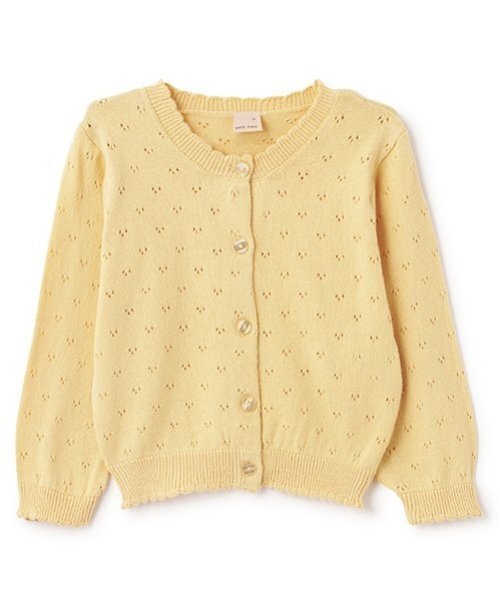 petit main(プティマイン)の「【リンク】針抜きカーディガン(キッズ)(カーディガン/ボレロ・キッズ・レッド/イエロー/オフホワイト・S/M/L)」の22枚目の写真