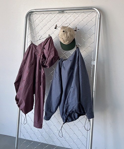 UNDERSTATEMENTs(アンダーステイトメント)の「【ユニセックス】チェックシャツパーカー/フーディ(シャツ/ブラウス・メンズ・レッド/ブルー/ブラック・LARGE/MEDIUM)」の17枚目の写真