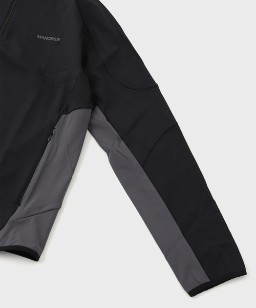 EDIFICE(エディフィス)の「Manors Golf (マナーズ ゴルフ) Quarter Zip Tech Mid-Layer M-24SS-FRONTIER-QZ-B(その他トップス・メンズ・ブラック・MEDIUM/LARGE)」の4枚目の写真