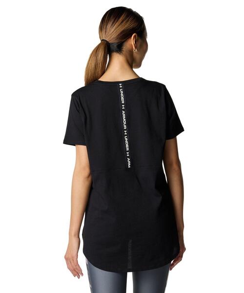 UNDER ARMOUR（アンダーアーマー）の「UAライブ ロングライン Tシャツ（トレーニング/レディース）（Tシャツ/カットソー・レディース・ブラック・XL/L/M/S）」の2枚目の写真