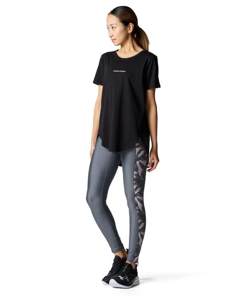 UNDER ARMOUR（アンダーアーマー）の「UAライブ ロングライン Tシャツ（トレーニング/レディース）（Tシャツ/カットソー・レディース・ブラック・XL/L/M/S）」の3枚目の写真