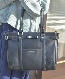 axes femme | 薔薇エンボスリボンＡ４トート(トートバッグ)