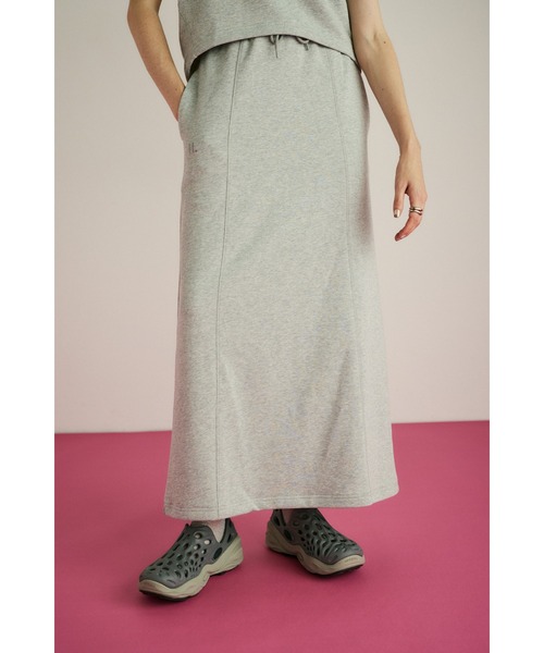 HeRIN.CYE（ヘリンドットサイ）の「Switching skirt　　スイッチングスカート（スカート・レディース・ホワイト/ネイビー/チャコールグレー・FREE）」の4枚目の写真