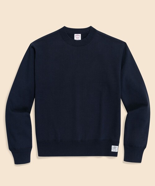 BROOKS BROTHERS（ブルックスブラザーズ）の「コットンフレンチテリー GFロゴラベル スウェットシャツ（スウェット・メンズ・グレー/ネイビー/オートミール・MEDIUM/X-LARGE/SMALL/LARGE）」の3枚目の写真