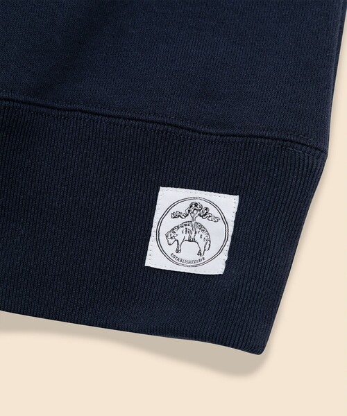 BROOKS BROTHERS（ブルックスブラザーズ）の「コットンフレンチテリー GFロゴラベル スウェットシャツ（スウェット・メンズ・グレー/ネイビー/オートミール・MEDIUM/X-LARGE/SMALL/LARGE）」の5枚目の写真
