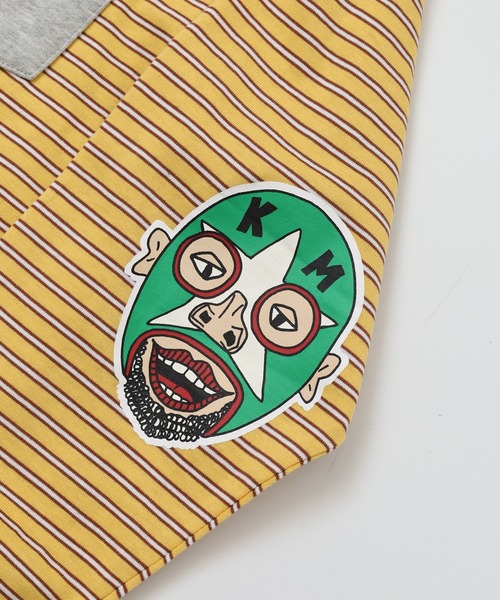 KRIFF MAYER（クリフメイヤー）の「KRIFF MAYER Mob wrestler striped long sleeve t-shirt / モブレスラーボーダー長袖Tシャツ unisex（Tシャツ/カットソー・メンズ・グレー/ブラック/サックスブルー/グリーン/オレンジ/イエロー・M/L/XL）」の11枚目の写真