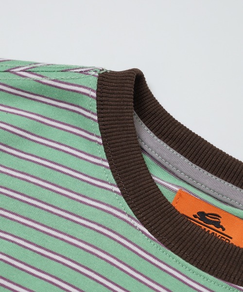 KRIFF MAYER（クリフメイヤー）の「KRIFF MAYER Mob wrestler striped long sleeve t-shirt / モブレスラーボーダー長袖Tシャツ unisex（Tシャツ/カットソー・メンズ・グレー/ブラック/サックスブルー/グリーン/オレンジ/イエロー・M/L/XL）」の18枚目の写真