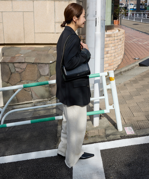 JOURNAL STANDARD（ジャーナルスタンダード）の「《追加2》ダブルブレステッドジャケット（テーラードジャケット・レディース・ブラック/ネイビー・38/36）」の7枚目の写真