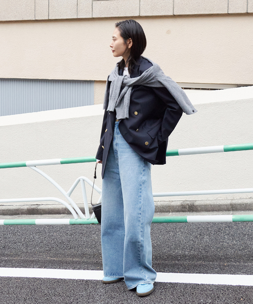 JOURNAL STANDARD（ジャーナルスタンダード）の「《追加2》ダブルブレステッドジャケット（テーラードジャケット・レディース・ブラック/ネイビー・38/36）」の20枚目の写真