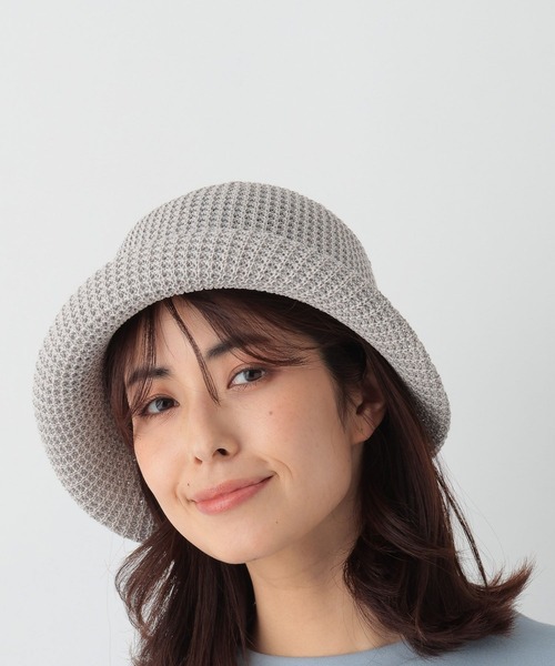 FOUND GOOD（ファウンドグッド）の「ワッフルブルトン2（キャップ・レディース・ネイビー/ブラック/アイボリー/グレー系2・FREE）」の10枚目の写真