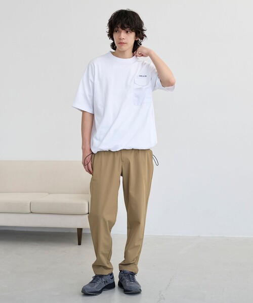 coen(コーエン)の「ドロストメッシュポケットTシャツ(Tシャツ/カットソー・メンズ・ダークグレー/オリーブ/オフホワイト・L/M/XL)」の7枚目の写真