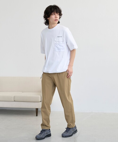coen(コーエン)の「ドロストメッシュポケットTシャツ(Tシャツ/カットソー・メンズ・ダークグレー/オリーブ/オフホワイト・L/M/XL)」の9枚目の写真