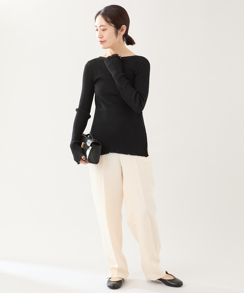 Gianvito Rossi(ジャンヴィトロッシ)の「Gianvito Rossi ジャンヴィト ロッシ CARLA NAPPA G22223-05GOMNAP(バレエシューズ・レディース・ブラック・36/37/38/39)」の4枚目の写真