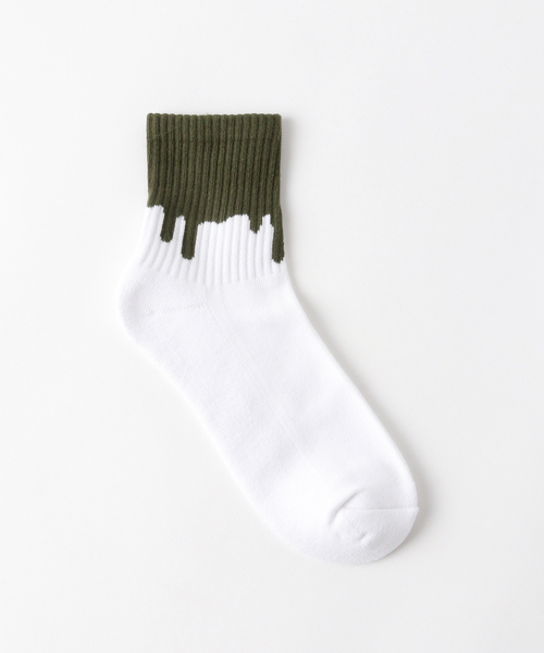 LIXTICK（リックスティック）の「LIXTICK/リックスティック　DRIP SOCKS 3PACK 3RD（ソックス/靴下・メンズ・ホワイト・FREE）」の2枚目の写真