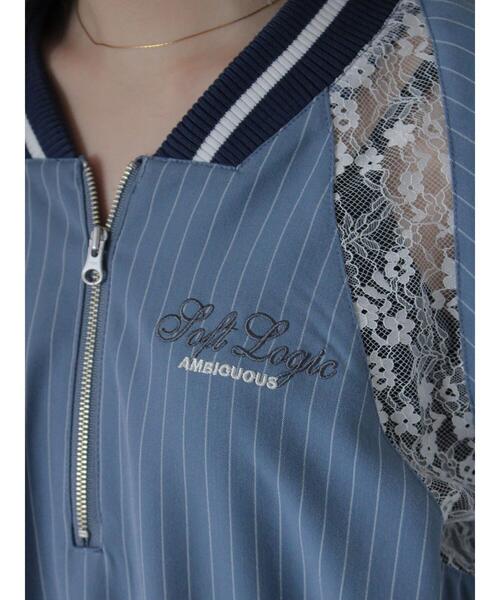 ehka sopo（エヘカソポ）の「ブロッキングワンピース（ワンピース・レディース・グレー/オフホワイト/サックスブルー・F）」の18枚目の写真