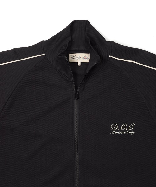 The DUFFER of ST.GEORGE（ザダファーオブセントジョージ）の「S/SL POLYESTER JERSEY SET UP TRUCK JACKET：セットアップ 5分袖 トラックジャケット（ジャージ・メンズ・ブラック/ライトグレー・MEDIUM/LARGE/X-LARGE）」の15枚目の写真