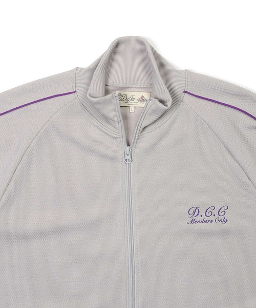 The DUFFER of ST.GEORGE（ザダファーオブセントジョージ）の「S/SL POLYESTER JERSEY SET UP TRUCK JACKET：セットアップ 5分袖 トラックジャケット（ジャージ・メンズ・ブラック/ライトグレー・MEDIUM/LARGE/X-LARGE）」の16枚目の写真