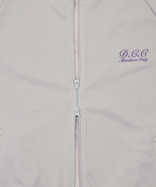 The DUFFER of ST.GEORGE（ザダファーオブセントジョージ）の「S/SL POLYESTER JERSEY SET UP TRUCK JACKET：セットアップ 5分袖 トラックジャケット（ジャージ・メンズ・ブラック/ライトグレー・MEDIUM/LARGE/X-LARGE）」の18枚目の写真