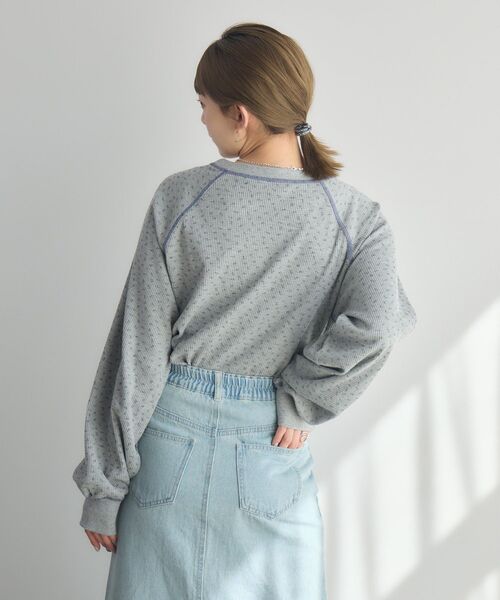 RETRO GIRL(レトロガール)の「サーマル柄カットソー(Tシャツ/カットソー・レディース・ナチュラル/ライトグレー・FREE)」の21枚目の写真