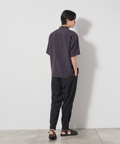 THE SHOP TK （ザ ショップ ティーケー ）の「リネンライク半袖シャツ セットアップ可（シャツ/ブラウス・メンズ・ベージュ/チャコールグレー/ネイビー/ブルー系その他・03/02/04）」の11枚目の写真