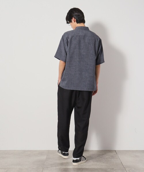 THE SHOP TK （ザ ショップ ティーケー ）の「リネンライク半袖シャツ セットアップ可（シャツ/ブラウス・メンズ・ベージュ/チャコールグレー/ネイビー/ブルー系その他・03/02/04）」の22枚目の写真