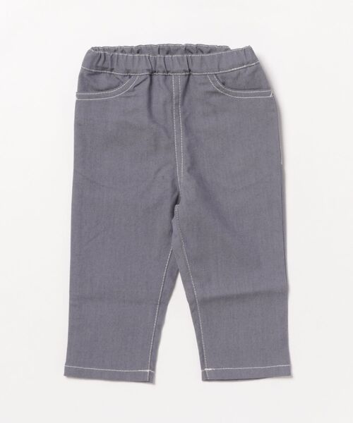 HAKKA BABY（ハッカベビー）の「[ベビー]シャリ感ストレッチスリムパンツ（その他パンツ・キッズ・サックスブルー/ピンク/ネイビー・80ｃｍ/90cm）」の2枚目の写真