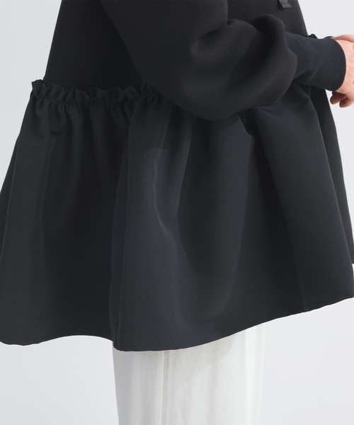 PICCIN PERLA(ピッチンペルラ)の「裾ギャザーフードパーカー(パーカー・レディース・ブラック・M)」の13枚目の写真