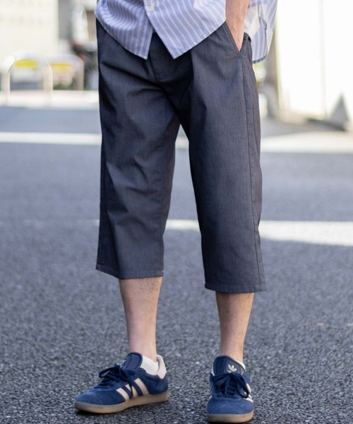 NAVY(ネイビー)の「NAVY SARARI 裏メッシュドビークロップドパンツ(その他パンツ・メンズ・ブラック/カーキ/ライトベージュ/ネイビー系・S/M/L/XL)」の2枚目の写真