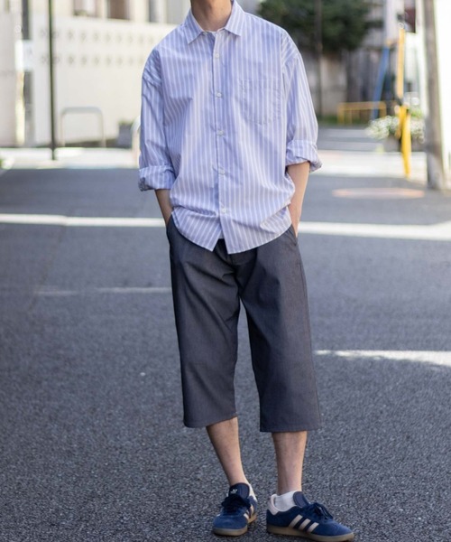 NAVY(ネイビー)の「NAVY SARARI 裏メッシュドビークロップドパンツ(その他パンツ・メンズ・ブラック/カーキ/ライトベージュ/ネイビー系・S/M/L/XL)」の5枚目の写真