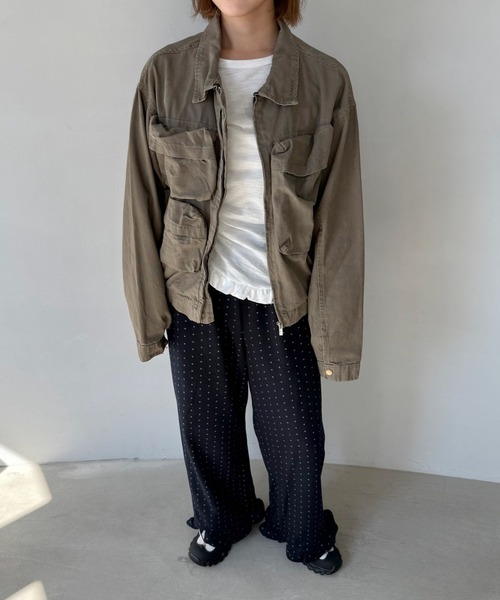 SANSeLF（サンセルフ）の「【SANSeLF】ポケットワークジャケット オーバーサイズ ミリタリーテイスト sanw25a024（その他アウター・レディース・ベージュ・FREE）」の16枚目の写真
