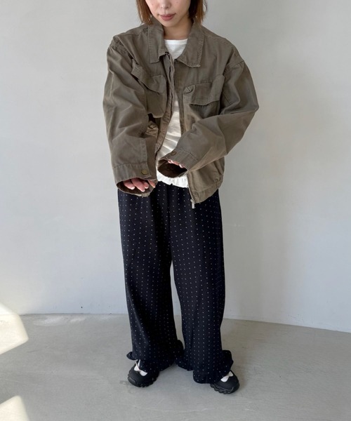 SANSeLF（サンセルフ）の「【SANSeLF】ポケットワークジャケット オーバーサイズ ミリタリーテイスト sanw25a024（その他アウター・レディース・ベージュ・FREE）」の17枚目の写真