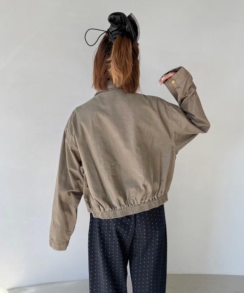 SANSeLF（サンセルフ）の「【SANSeLF】ポケットワークジャケット オーバーサイズ ミリタリーテイスト sanw25a024（その他アウター・レディース・ベージュ・FREE）」の11枚目の写真
