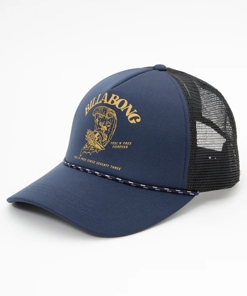 BILLABONG(ビラボン)の「BILLABONG メンズ LEASH TRUCKER キャップ 【2025年春夏モデル】/ビラボンフロントプリントトラッカーキャップ(キャップ・メンズ・ネイビー/ホワイト×ブラック/ブラック・FREE)」の9枚目の写真