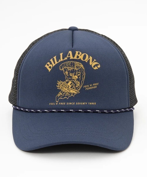 BILLABONG(ビラボン)の「BILLABONG メンズ LEASH TRUCKER キャップ 【2025年春夏モデル】/ビラボンフロントプリントトラッカーキャップ(キャップ・メンズ・ネイビー/ホワイト×ブラック/ブラック・FREE)」の8枚目の写真