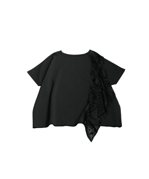 antiqua(アンティカ)の「ペイズリーデザイントップス(Tシャツ/カットソー・レディース・ブラック・ONESIZE)」の6枚目の写真