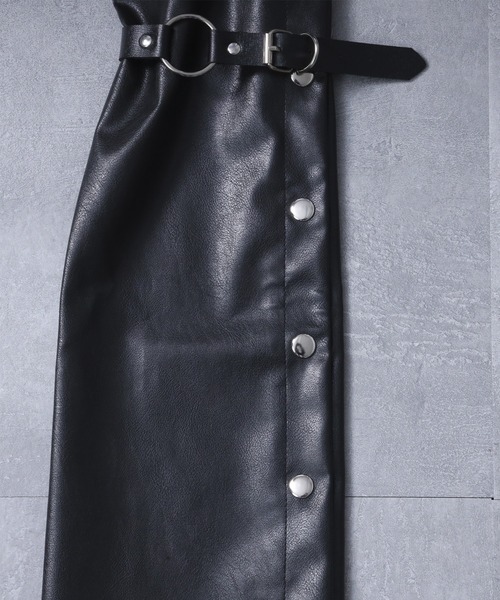 PUレザーレッグウォーマー（レッグウォーマー）｜Amilige