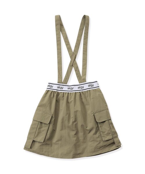 algy（アルジー）の「サス付きシャカカーゴスカパン（スカート・キッズ・アイボリー/ブラック/カーキ・XX-SMALL/SMALL/MEDIUM/X-SMALL）」の10枚目の写真