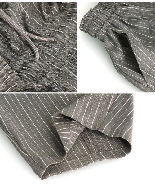 Settimissimo(セッティミッシモ)の「ヘリンボーン ストライプ カーブ パンツ(その他パンツ・レディース・ベージュ/グレー・FREE)」の20枚目の写真