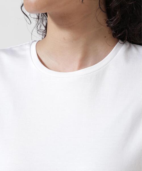ATON(エイトン)の「ATON (エイトン) SUVIN 60/2 PERFECT S/S T-SHIRT(Tシャツ/カットソー・レディース・ブラック/ホワイト/キャメル/ホワイト系2・2)」の20枚目の写真