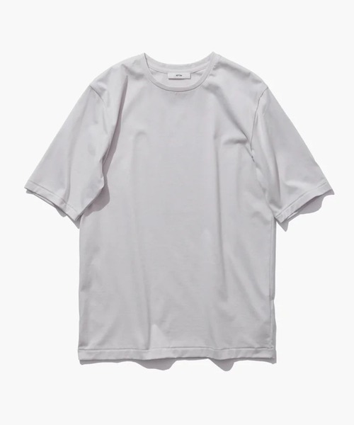ATON（エイトン）の「ATON (エイトン) SUVIN 60/2 PERFECT S/S T-SHIRT（Tシャツ/カットソー・レディース・ブラック/ホワイト/キャメル/ホワイト系2・2）」の3枚目の写真