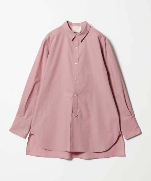 セール】＜conte＞コットン ロゴ レギュラーカラーシャツ（シャツ