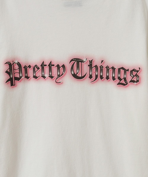 Candy Stripper（キャンディストリッパー）の「PRETTY THINGS Tシャツ（Tシャツ/カットソー・レディース・ライトブルー/ブラック/ピンク/オフホワイト・M/L/XL）」の9枚目の写真