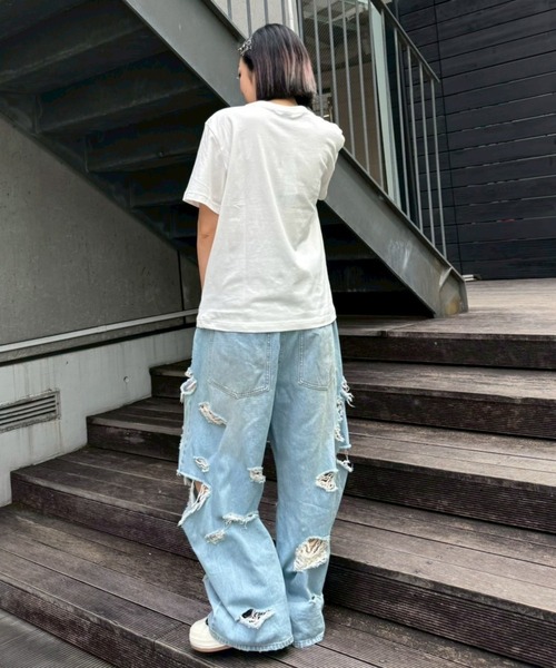 Candy Stripper（キャンディストリッパー）の「PRETTY THINGS Tシャツ（Tシャツ/カットソー・レディース・ライトブルー/ブラック/ピンク/オフホワイト・M/L/XL）」の17枚目の写真