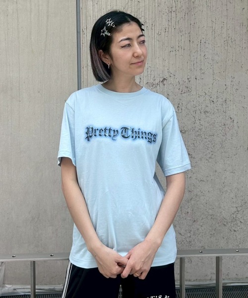 Candy Stripper（キャンディストリッパー）の「PRETTY THINGS Tシャツ（Tシャツ/カットソー・レディース・ライトブルー/ブラック/ピンク/オフホワイト・M/L/XL）」の18枚目の写真