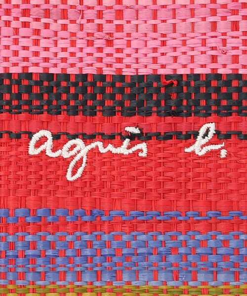 agnes b.(アニエスベー)の「WEBスペシャル ラフィア スモール トートバッグ WAX35-01(かごバッグ・レディース・レッド・FREE)」の6枚目の写真