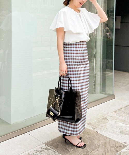 NOLLEY’S Sophi（ノーリーズソフィ）の「高機能 タフタケープブラウス（シャツ/ブラウス・レディース・ホワイト/ラベンダー/ブラック・38）」の10枚目の写真