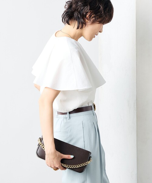 NOLLEY’S Sophi（ノーリーズソフィ）の「高機能 タフタケープブラウス（シャツ/ブラウス・レディース・ホワイト/ラベンダー/ブラック・38）」の21枚目の写真