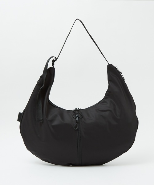 Ampersand（アンパサンド）の「【Ampersand /アンパサンド】Zip shoulder bag/ジップショルダーバッグ/ナイロン/ショルダー/大容量/ユニセックス【WEB限定】（トートバッグ・レディース・ブラック/カーキ・フリー）」の3枚目の写真