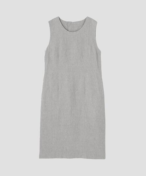 MARGARET HOWELL(マーガレットハウエル)の「YARN DYED LINEN(ワンピース・レディース・グレー/ネイビー・2/1)」の14枚目の写真
