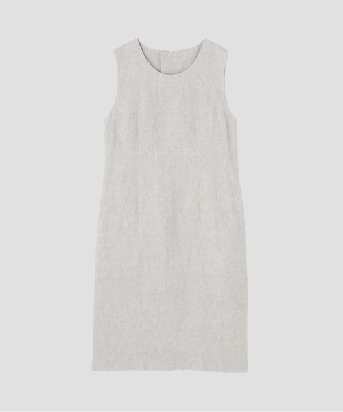 MARGARET HOWELL(マーガレットハウエル)の「YARN DYED LINEN(ワンピース・レディース・グレー/ネイビー・2/1)」の7枚目の写真